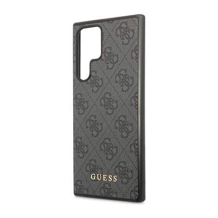 Guess 4G Metal Logo - Etui Samsung Galaxy S23 Ultra (szary) (GUHCS23LG4GFGR)