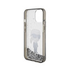 Karl Lagerfeld Liquid Glitter Ikonik - Etui iPhone 15 (przezroczysty) (KLHCP15SLKKNSK)