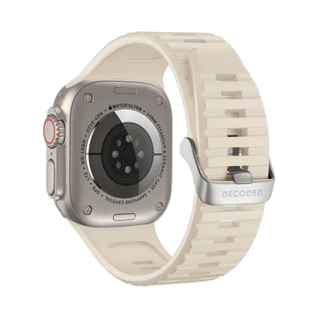 Decoded Ultra Traction - silikonowy pasek do Apple Watch 49/45/44/42 mm Gen 1-9 - SE (white) (D24AWS49UTS1WE)