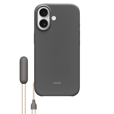 Apple Etui z podpórką Beats Kickstand zgodne z MagSafe i panelem Sterowanie aparatem do iPhone’a 17 - szafirowy szary (MGY54LL/A)