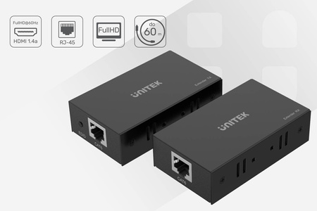 Unitek 60M HDMI Extender Over Ethernet (V100A)