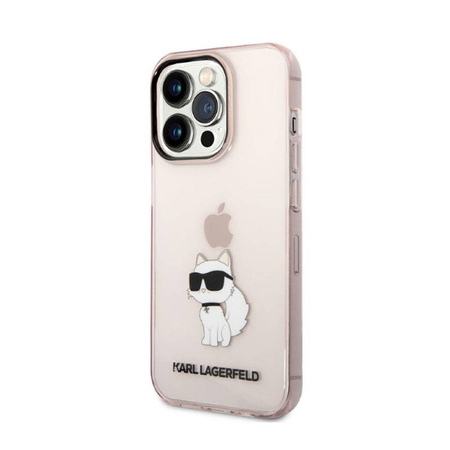 Karl Lagerfeld IML NFT Choupette - Etui iPhone 14 Pro (różowy) (KLHCP14LHNCHTCP)