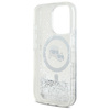 Karl Lagerfeld Liquid Glitter Karl & Choupette Head MagSafe - Etui iPhone 16 Pro (przezroczysty) (KLHMP16LLGKCSGH)