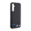 BMW Leather Carbon Blue Line - Etui Samsung Galaxy S23 FE (czarny) (BMHCS23FE22NBCK)