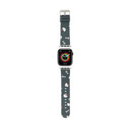 Hello Kitty Heads & Bows Pattern - Pasek do Apple Watch 38/40/41 mm (czarny) (HKAWMPSAPSK)