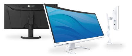 EIZO FlexScan EV3450XC-WT - monitor 34,1", 3440 x 1440 UWQHD, zakrzywiony, wbudowana kamera 21:9, (biały) (EV3450XC-WT)