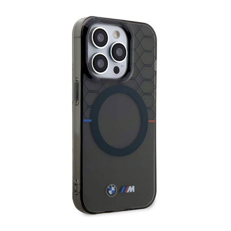 BMW Pattern MagSafe - Etui iPhone 14 Pro Max (Szary) (BMHMP14XHGPK)