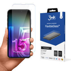 3mk FlexibleGlass - Szkło hybrydowe do iPhone 15 Pro Max (3MK_5903108535595)