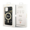 Guess Golden Marble MagSafe - Etui iPhone 14 Plus (Czarny) (GUHMP14MHTMRSK)