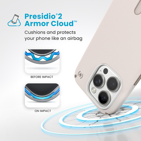 Speck Presidio2 Pro ClickLock & MagSafe - Etui iPhone 16 Pro (Bleached Bone / Heirloom Gold / Hazel Brown) (150700-3214)