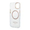 Guess Metal Outline Magsafe - Etui iPhone 14 Plus (przezroczysty / złoty) (GUHMP14MHTRMD)