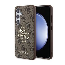 Guess 4G Big Metal Logo - Etui Samsung Galaxy A55 5G (brązowy) (GUHCSA554GMGBR)