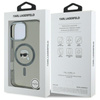 Karl Lagerfeld IML Metal Karl Head MagSafe - Etui iPhone 16 Pro (czarny) (KLHMP16LHLSKIK)