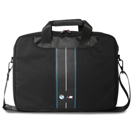 BMW Nylon Blue Stripe - Torba na notebooka 16" (czarny) (BMCB15COMPVSKL)