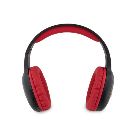 Hello Kitty Metal Logo Oval Shape - Bezprzewodowe słuchawki nauszne Bluetooth V5.3 (czarny) (HKBHA1BKHLMK)