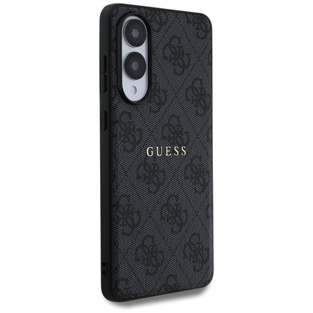 Guess 4G Ring Classic Logo MagSafe - Etui Samsung Galaxy S25 Edge (czarny) (GUHMS25EG4GFRK)