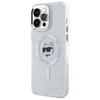 Karl Lagerfeld IML Metal Choupette Head MagSafe - Etui iPhone 13 Pro Max (biały) (KLHMP13XHLSCHH)