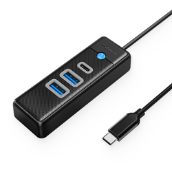 Orico Hub USB-C 2x USB-A 3.1 + USB-C czarny (PWC2U-C3-015-BK-EP)