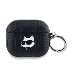 Karl Lagerfeld Monogram Choupette Head - Etui AirPods 3 (czarny) (KLA3PGCHPK)