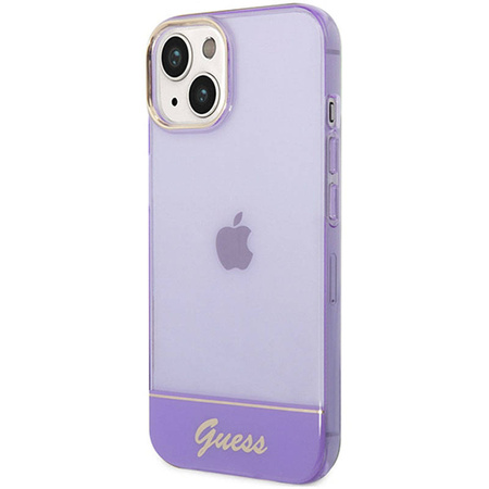 Guess Translucent - Etui iPhone 14 Plus (fioletowy) (GUHCP14MHGCOU)