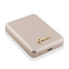 Guess Metal Script Logo MagSafe - Power Bank indukcyjny 5000 mAh 15W MagSafe (złoty) (GUPBM5ALGSGD)