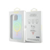 Guess IML Iridescent MagSafe - Etui iPhone 15 (turkusowy) (GUHMP15SHITSQ)