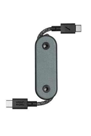 Native Union Pocket Cable - kabel USB-C - USB-C, 17 cm (slate green) (POCK-C-GRN-NP)