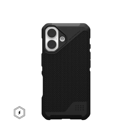 UAG Metropolis LT Magsafe - obudowa ochronna do iPhone 16 kompatybilna z MagSafe czarny kevlar  (114454113940)