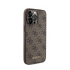 Guess 4G Metal Gold Logo - Etui iPhone 15 Pro Max (brązowy) (GUHCP15XG4GFBR)