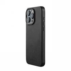 Mujjo Full Leather Case - etui skórzane do iPhone 15 Pro Max kompatybilne z MagSafe (black) (MUJJO-CL-041-BK)