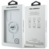 Karl Lagerfeld Button Choupette Head Printed Logo MagSafe - Etui Samsung Galaxy S25 Edge (biały) (KLHMS25EHLSCHH)