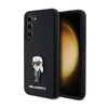 Karl Lagerfeld Silicone Ikonik Metal Pin - Etui Samsung Galaxy S24+ (czarny) (KLHCS24MSMHKNPK)