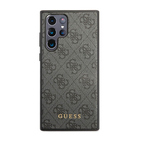 Guess 4G Metal Logo - Etui Samsung Galaxy S23 Ultra (szary) (GUHCS23LG4GFGR)