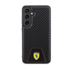 Ferrari Carbon Stitched Bottom - Etui Samsung Galaxy S24+ (czarny) (FEHCS24MN3PUK)