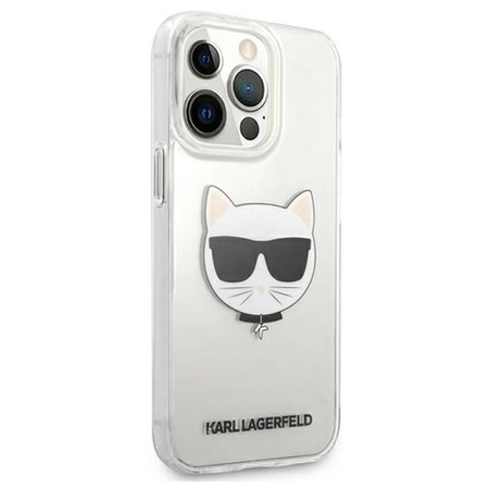 Karl Lagerfeld Choupette Head - Etui iPhone 13 Pro Max (przezroczysty) (KLHCP13XCTR)