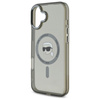 Karl Lagerfeld IML Metal Karl Head MagSafe - Etui iPhone 16 Plus (czarny) (KLHMP16MHLSKIK)