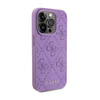 Guess Leather 4G Stamped - Etui iPhone 15 Pro Max (fioletowy) (GUHCP15XP4EPMU)
