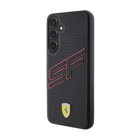 Ferrari Big SF Perforated - Etui Samsung Galaxy S24 (czarny) (FEHCS24SPINK)