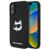 Karl Lagerfeld Silicone Choupette Head Print MagSafe - Etui iPhone 16 (czarny) (KLHMP16SSCHPPLK)