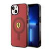 Ferrari Translucent MagSafe - Etui iPhone 14 (Czerwony) (FEHMP14SURKR)