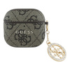 Guess 4G Strass Charm - Etui AirPods 4 (brązowy) (GUA4P4E4CDW)