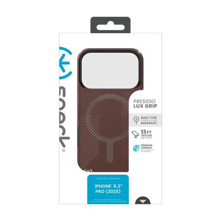 Speck Presidio Lux Grip MagSafe - Etui iPhone 17 Pro (Luxury Shade Matte / Orange) (151004-3262)