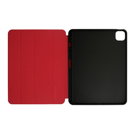 Crong FlexFolio – Etui iPad Air 11” M3 (2025) / iPad Air 11” M2 (2024) / iPad Air 10.9” (5-4 gen.) / iPad Pro 11" (2022-2021) z funkcją Apple Pencil (czerwony) (CRG-FXF-IPD112-RED)