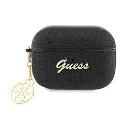 Guess 4G Glitter Flake - Etui AirPods Pro 2 (czarny) (GUAP2GLGSHK)