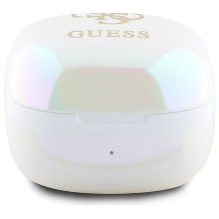 Guess 4G Printed Logo - Słuchawki Bluetooth TWS + etui ładujące (biały) (GUTWSJ144ESH)