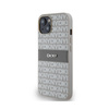 DKNY Leather Mono Stripe & Metal Logo - Etui iPhone 14 / 15 / 13 (beżowy) (DKHCP14SPRTHSLE)
