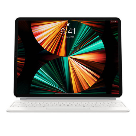 Apple Klawiatura Magic Keyboard do iPada Pro 12,9 cala (5. 4. 3. generacji) – angielski (międzynarodowy) – biały (MJQL3Z/A)