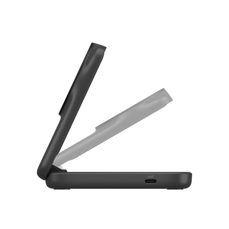 Belkin Ładowarka magnetyczna Qi2 25W, składana 2w1, zasilacz 45W, czarna (WIZ038KQBK)