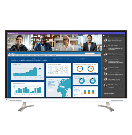 EIZO FlexScan EV4340X-WT - monitor 42,5'' 3840 x 2160 4K, 16:9 (biały) (EV4340X-WT)