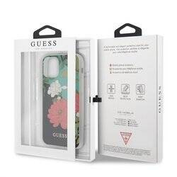 Guess Flower Shiny Collection N1 - Etui iPhone 11 Pro Max (Black) (GUHCN65IMLFL01)